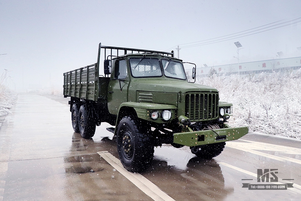 东风6WD EQ2100越野车_6×6 190马力经典军绿尖头越野整车出售_东风245柴油运兵车出口特价整车 