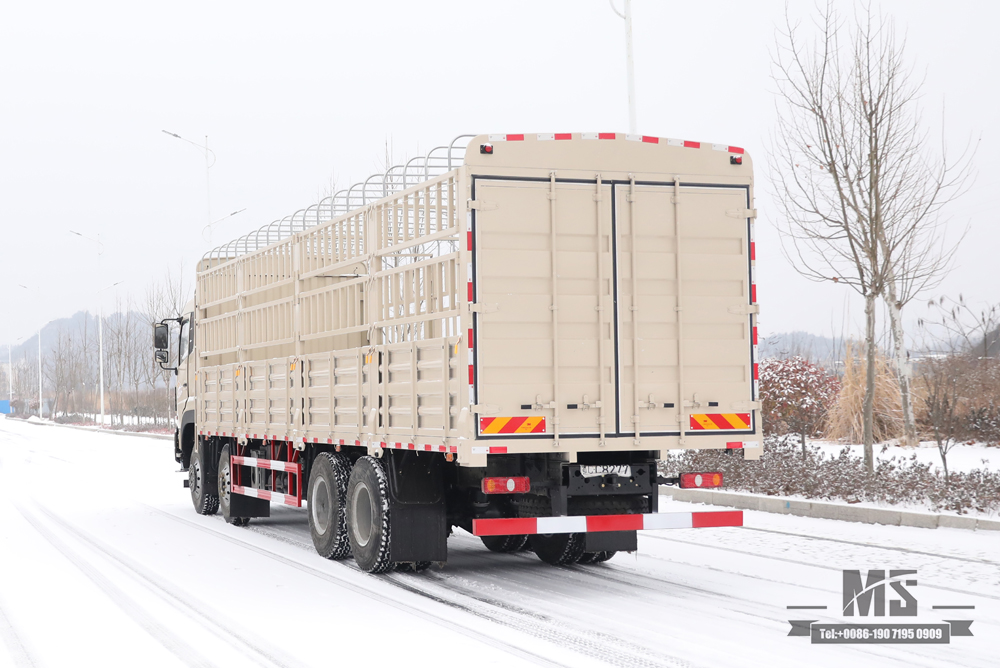东风8*4仓栅运输车_420马力平头车_长途卡车出口专用整车