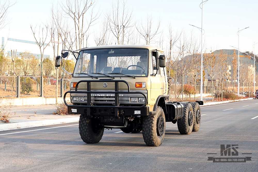 6×6 EQ2102东风越野卡车底盘_六轮驱动半153驾驶室卡车底盘_东风全驱出口专用整车 底盘