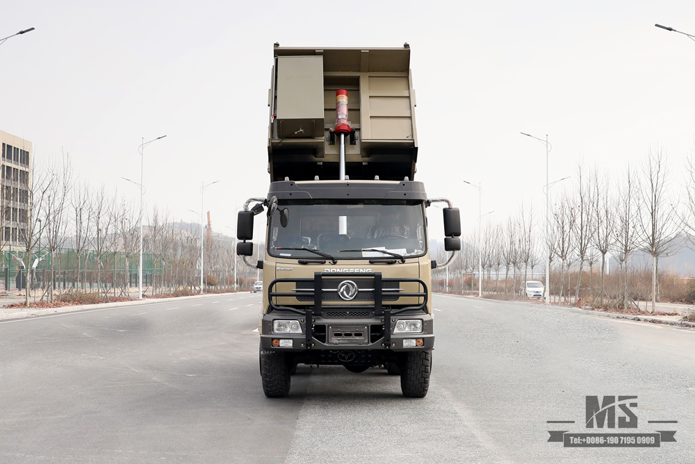 210hp 6*6 东风自卸卡车_平头自卸车六轮驱动越野运输卡车出售_出口特价整车