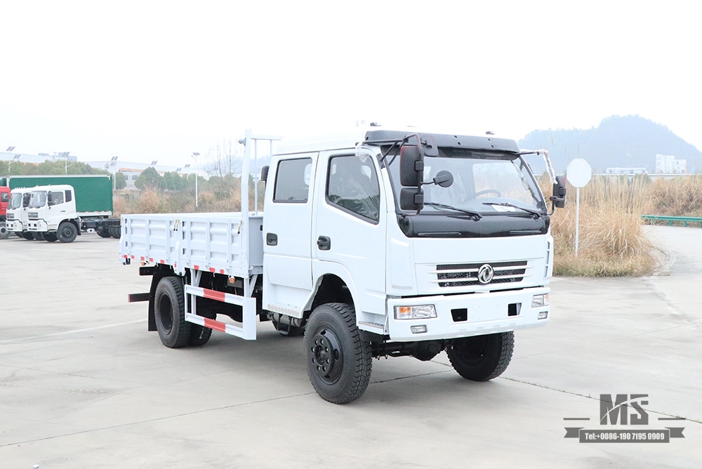 东风四轮驱动轻型卡车_小型卡车定制双排驾驶室4*4越野整车_东风卡车出售出口特价整车
