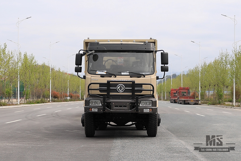 东风6×6越野专用自卸卡车_260马力六驱三轴后7T/13T双胎矿用卡车自卸车_6WD出口专用整车