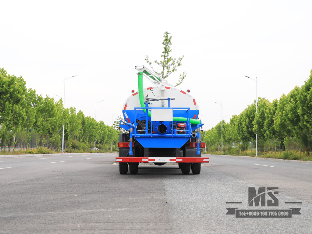 东风4x2吸污车|真空车| 8速专用车|中国 |油罐车。