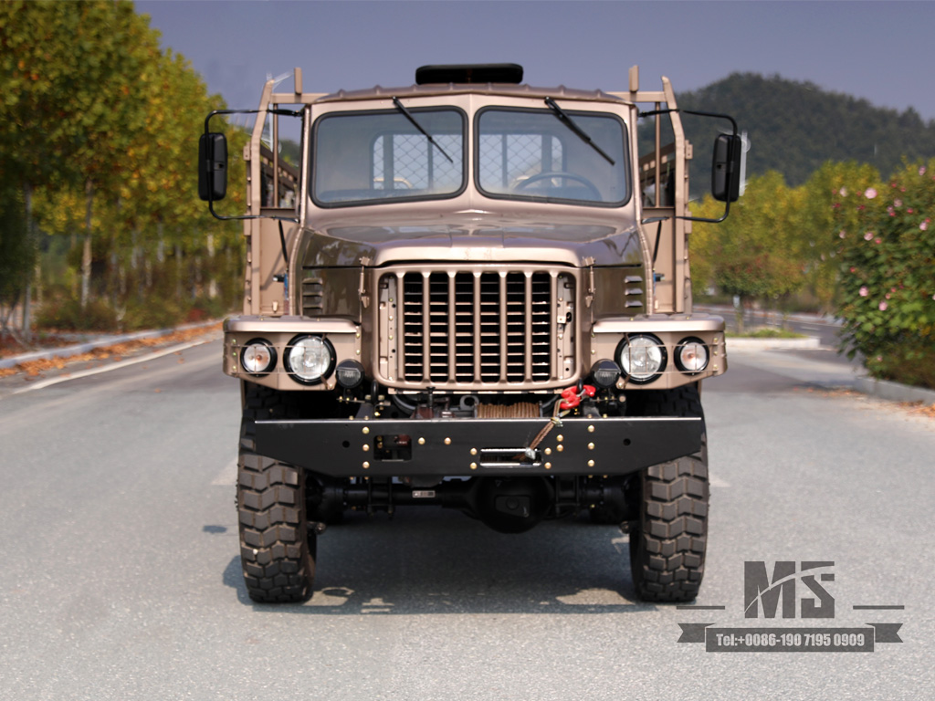 经典EQ2082香槟色整车 6x6东风尖头单排矿用卡车专用整车