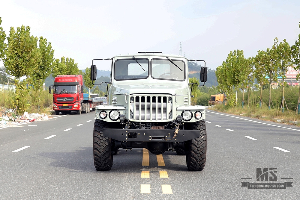 6*6灰白色EQ2100E6DJ东风六轮驱动底盘_210马力尖头双层玻璃140驾驶室卡车底盘出售_出口特价底盘