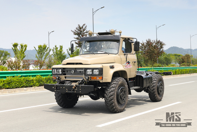 4×4尖头越野卡车底盘_四轮驱动东风190马力240驾驶室长头底盘_出口特价整车 底盘定制制造商