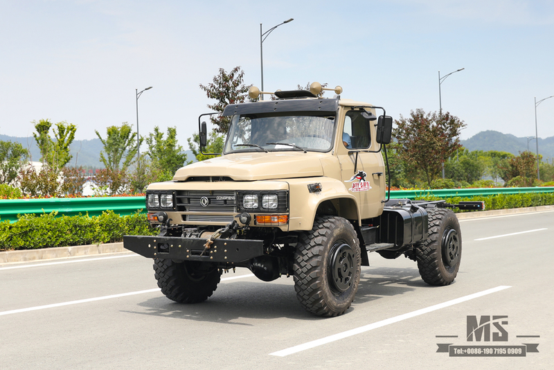 4×4尖头越野卡车底盘_四轮驱动东风190马力240驾驶室长头底盘_出口特价整车 底盘定制制造商