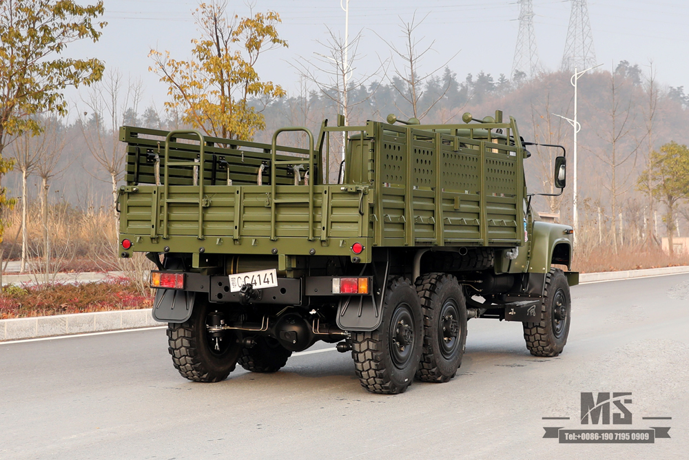 6×6东风EQ2082_170马力EQ2082六驱双玻越野专用车_240运输整车_出口专用整车