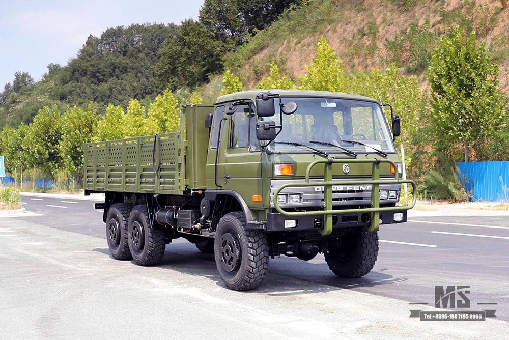 东风EQ2102G/246越野卡车_6×6 190马力6WD平头153 底盘改装货车运兵车_六轮驱动经典卡车出口专用整车 