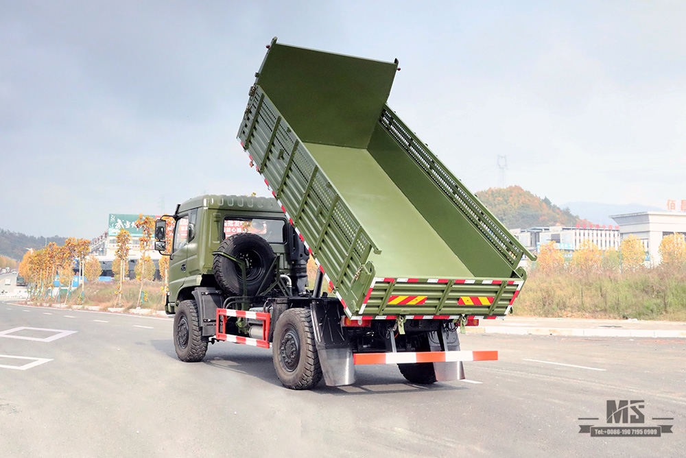 东风4*4越野自卸卡车_东风210hp 4×4越野平头排半卡车_出口特价整车