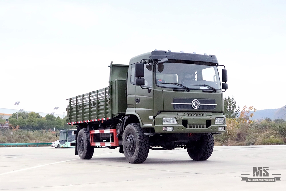 340马力6*6越野卡车_东风平头篷布杆货车_六轮驱动出口特价整车