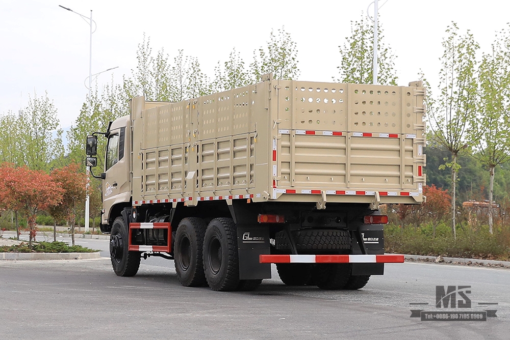 东风6×6越野专用自卸卡车_260马力六驱三轴后7T/13T双胎矿用卡车自卸车_6WD出口专用整车