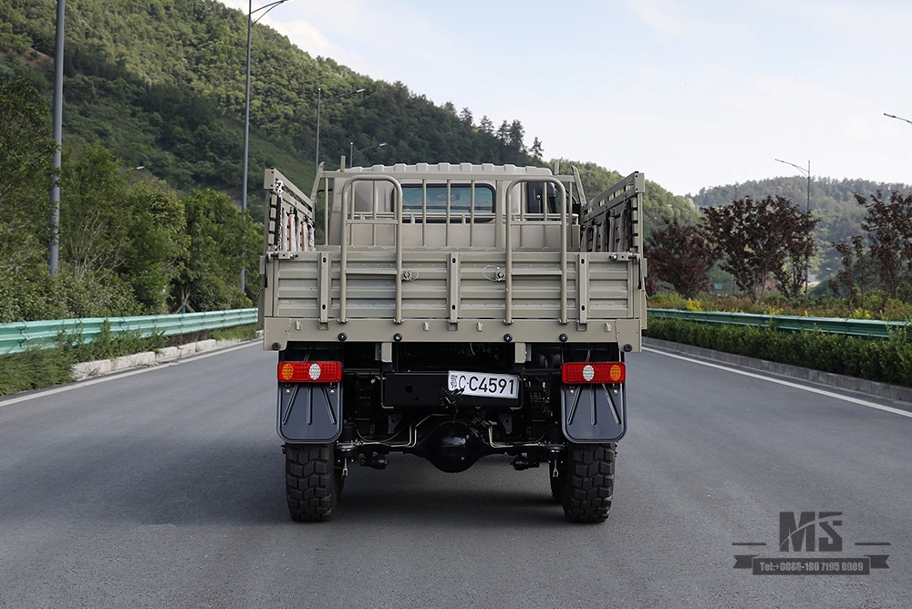米色 190HP 东风 EQ2082 6WD 越野卡车_东风六轮驱动平头 6X6 柴油货车运输卡车_出口特价 整车
