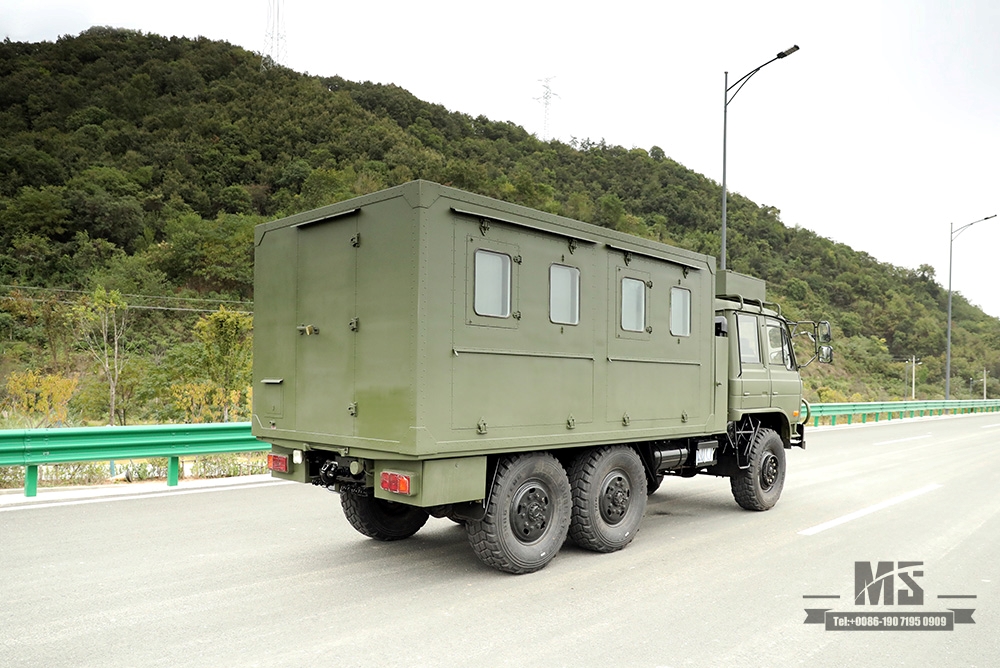 EQ2102东风六驱厢式车_ 6×6一辆半153驾驶室厢式货车运输车_东风全驱出口专用整车