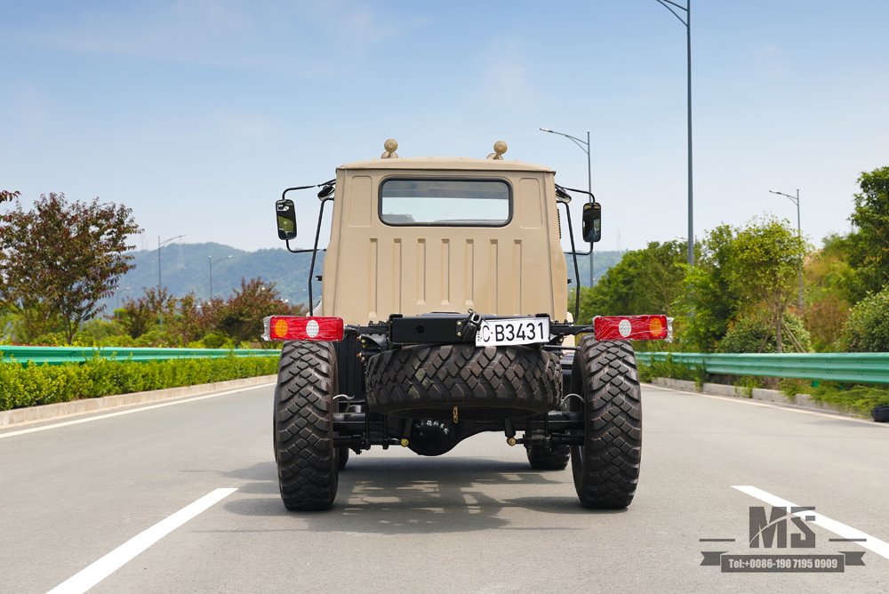 4×4尖头越野卡车底盘_四轮驱动东风190马力240驾驶室长头底盘_出口特价整车 底盘定制制造商