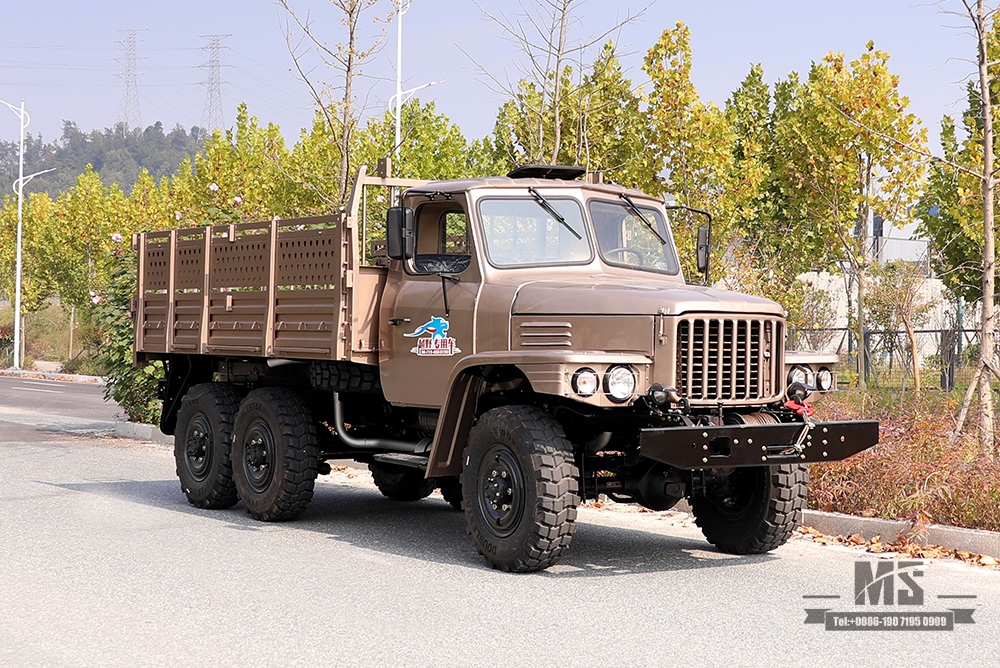 170马力东风香槟金EQ2082_六驱越野专用车_双玻尖240运输车_6×6 25Y卡车出口专用车
