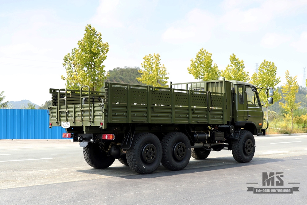 东风EQ2102G/246越野卡车_6×6 190马力6WD平头153 底盘改装货车运兵车_六轮驱动经典卡车出口专用整车 