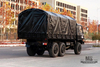 东风六轮驱动EQ2102越野卡车_190马力三轴黑色篷布杆货车_全轮驱动EQ2102G出口专用整车