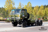 190马力东风EQ2102六轮驱动底盘_6×6军绿153一排半驾驶室越野底盘_东风卡车底盘出口专用卡车底盘