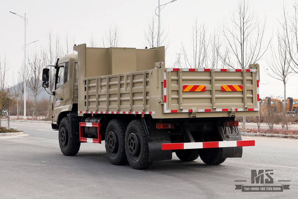 210马力东风六轮驱动自卸卡车_ 6×6平头自卸车6*6越野运输卡车_出口特价整车