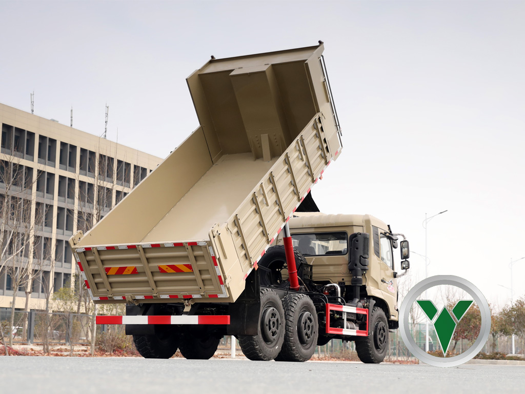 6x6平板自卸卡车 |重型垃圾场，可移动的侧面
