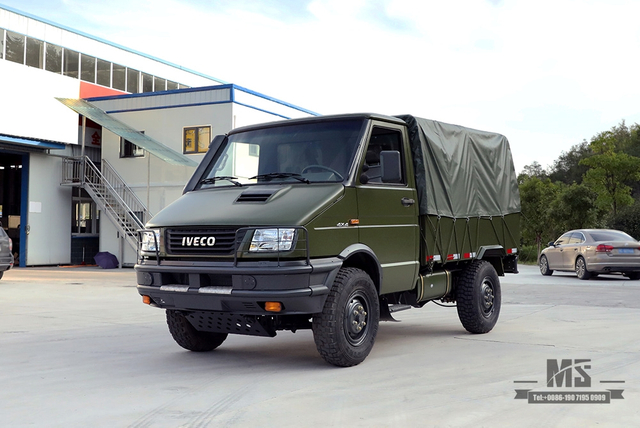 4×4依维柯四轮驱动卡车绿色4*4依维柯卡车短头小型越野整车四驱出口特价整车