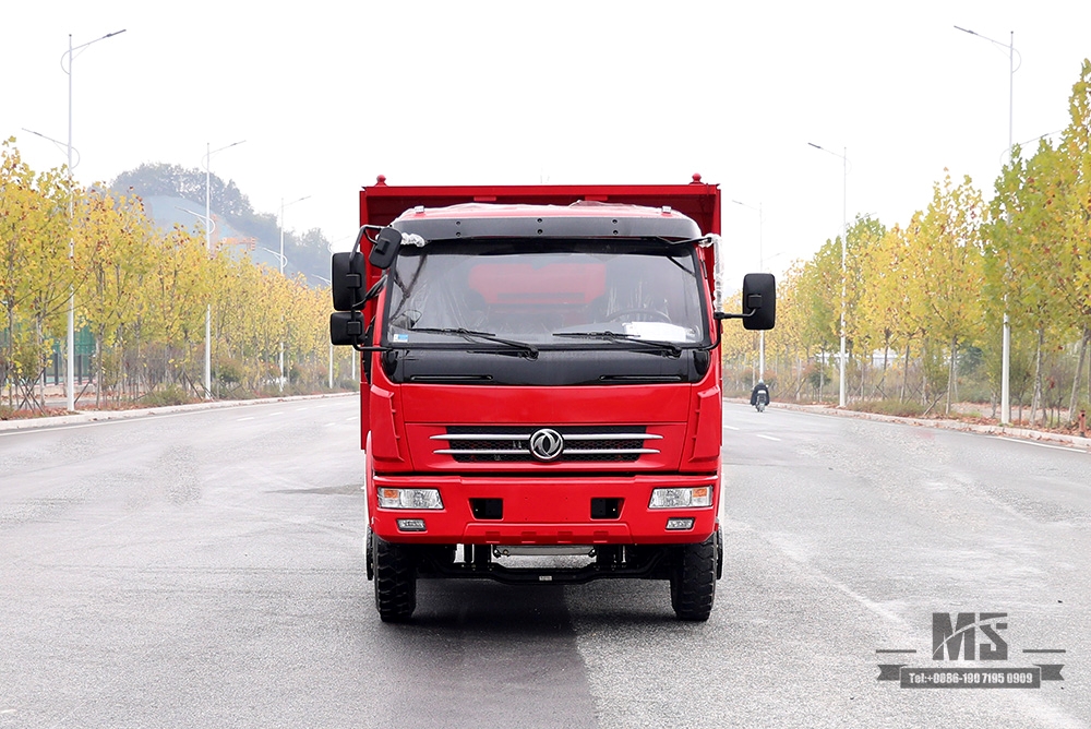 东风4×2轻型自卸卡车 160HP小型自卸车_左/右手5吨单排微型卡车改装制造商_出口专用卡车