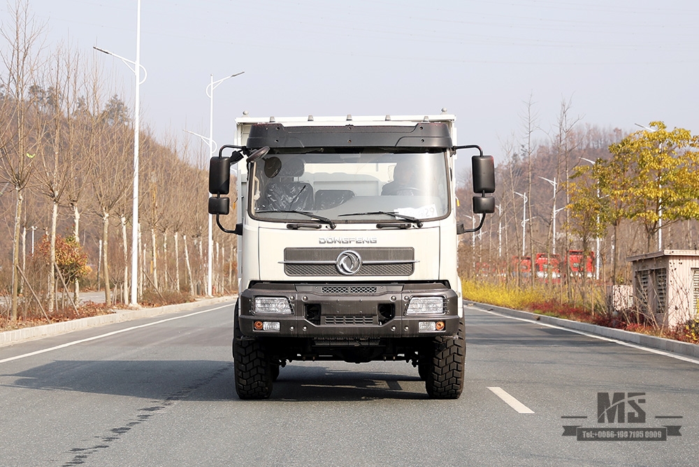 210马力东风四轮驱动13吨自卸车_4x4集装箱高度越野卡车_双轴矿用自卸车出口专用整车