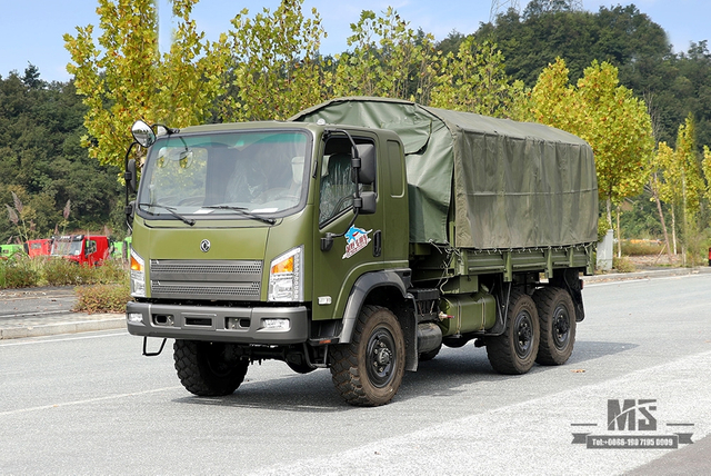 170马力东风6WD EQ2082越野卡车_EQ240平头柴油货车厂_东风6x6全轮驱动民用越野卡车出售_出口特价整车
