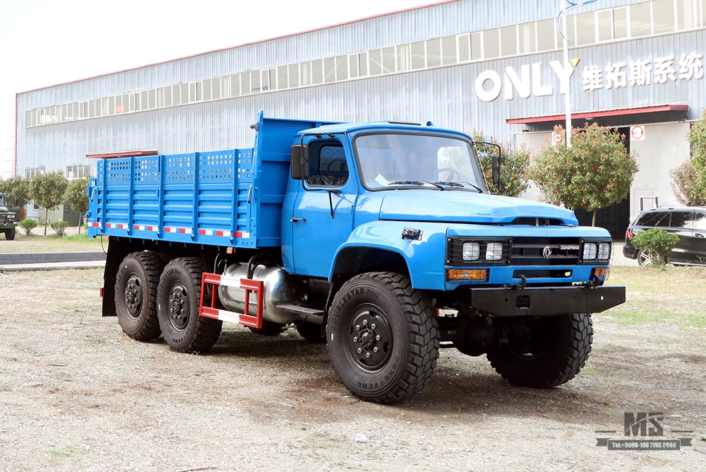 东风六轮驱动越野自卸卡车_EQ2100 6×6 210马力尖头单排运输车_全轮驱动出口专用卡车