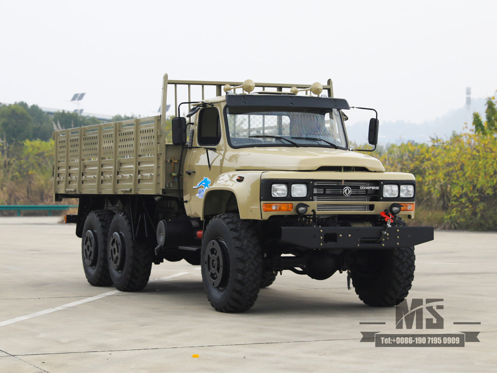 6*6东风EQ2100卡车_6*6尖头卡车六轮驱动越野卡车_出口特价整车