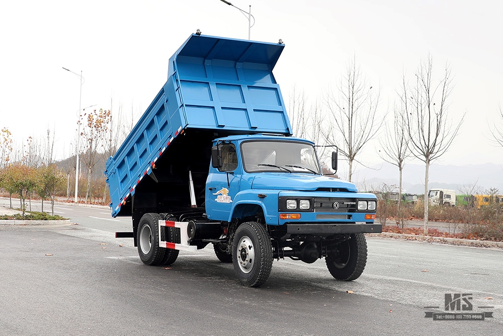 东风四驱自卸车_4WD 170马力长头驾驶室越野自卸卡车_4*4出口专用整车