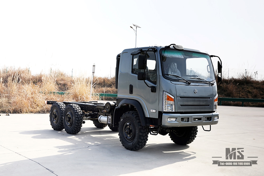 东风EQ2082 底盘 6*6平头卡车底盘改装_6WD 底盘“山猫”六轮驱动底盘配置_出口专用整车 底盘厂家