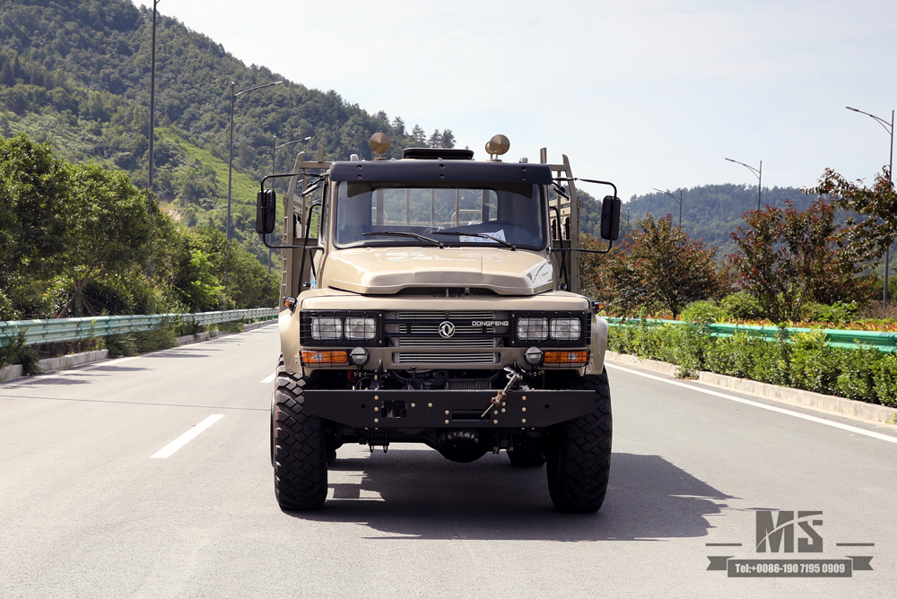 东风四轮驱动货车长头2.5吨越野卡车_4*4新型尖头驾驶室卡车_带绞车出口专用长途卡车整车