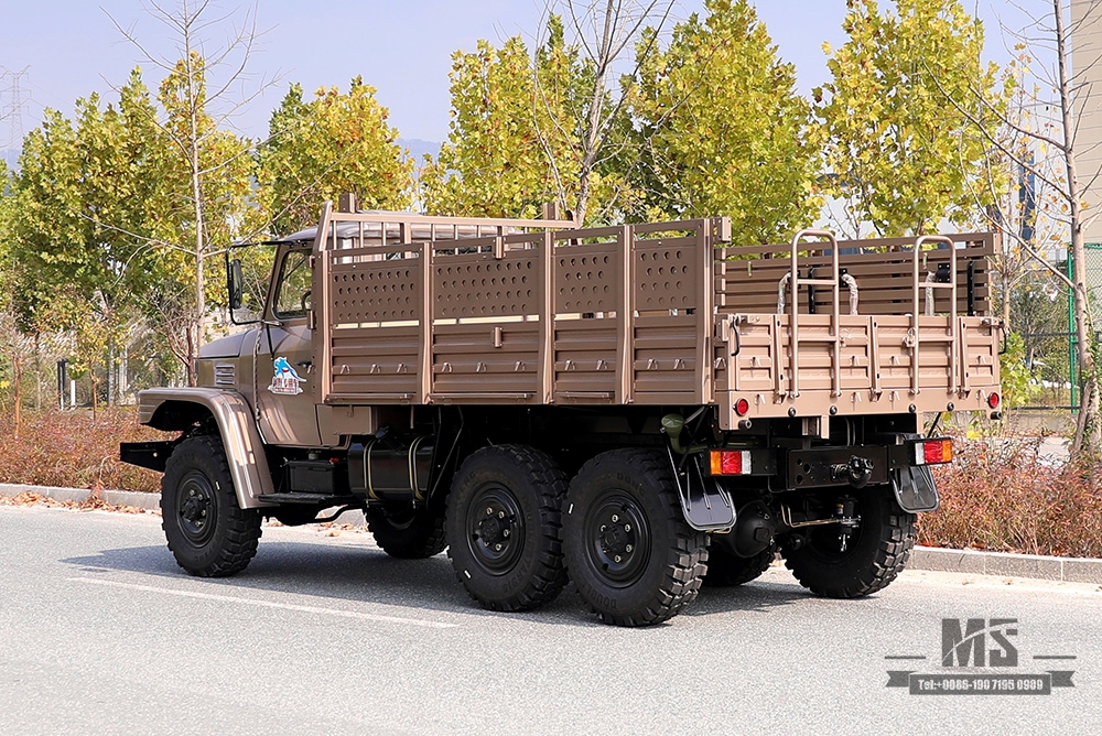 170马力东风香槟金EQ2082_六驱越野专用车_双玻尖240运输车_6×6 25Y卡车出口专用车