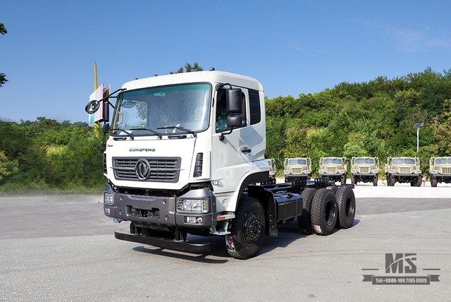 280马力重型商用整车 底盘_东风6×4 自卸卡车 底盘改装_东风越野三轴前5T后双10T专用整车