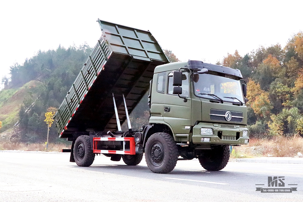 东风4*4越野自卸卡车_东风210hp 4×4越野平头排半卡车_出口特价整车