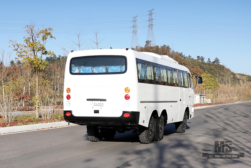 190马力东风六轮驱动越野客车6*6手动六速客车_东风客车改装厂家出口特价整车