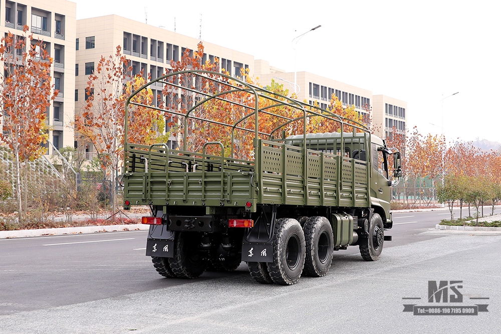 210马力东风6*4越野卡车_东风6x4平头半货车带篷布杆_出口特价整车