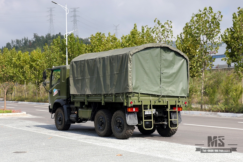 170马力东风6WD EQ2082越野卡车_EQ240平头柴油货车厂_东风6x6全轮驱动民用越野卡车出售_出口特价整车