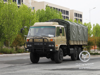 Donggfeng EQ2102N越野卡车 - 210hp双行沙漠货物整车 |导出模型|带有篷布的空调