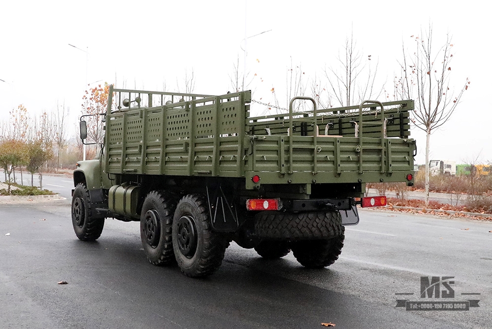 东风军绿六轮驱动EQ2100_6×6 190马力经典尖头3.5T三轴越野车出售_东风245运兵车出口专用整车 