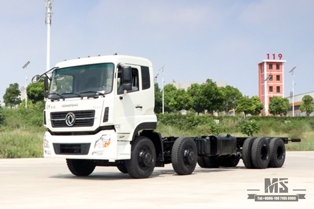 东风8*4专用车底盘_30吨四桥东风重型商用整车 底盘_出口专用底盘定制改装