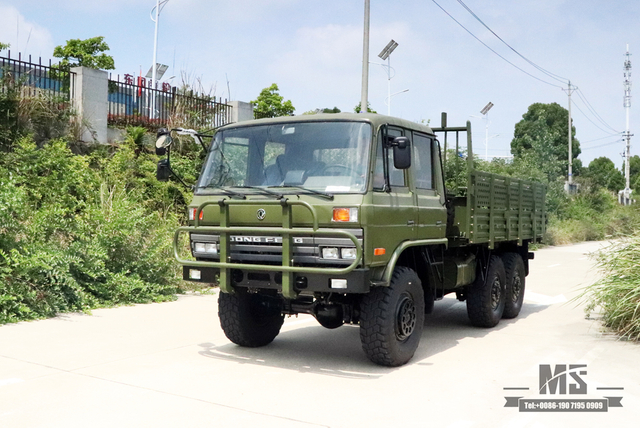 190马力东风6*6 EQ2102越野卡车_3.5T双排153驾驶室运输卡车出售_六轮驱动柴油卡车出口特价整车