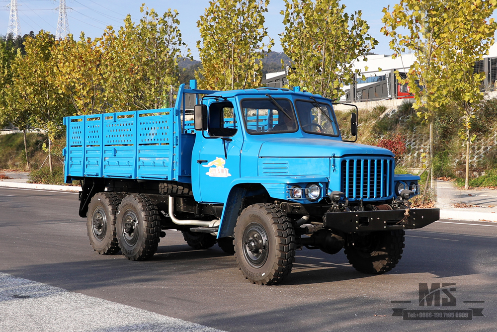 170马力EQ2082_东风六驱EQ2082越野专用车_双玻240运输车_6×6尖头25Y卡车出口专用车