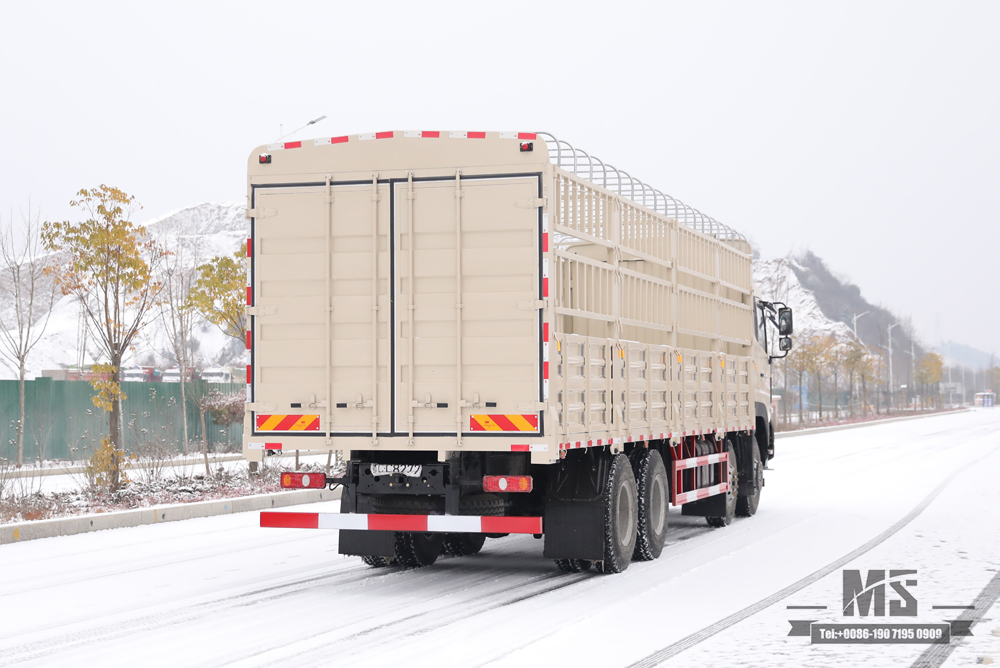 东风8*4仓栅运输车_420马力平头车_长途卡车出口专用整车