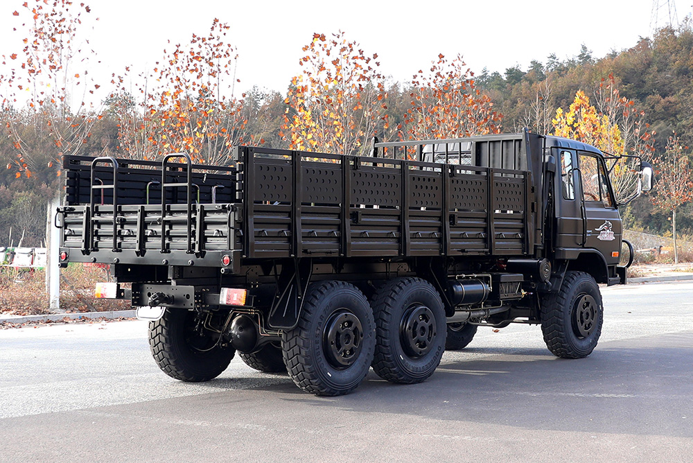 东风EQ2102越野车_190马力3.5T三轴六轮驱动黑货整车_全轮驱动EQ2102G出口专用整车