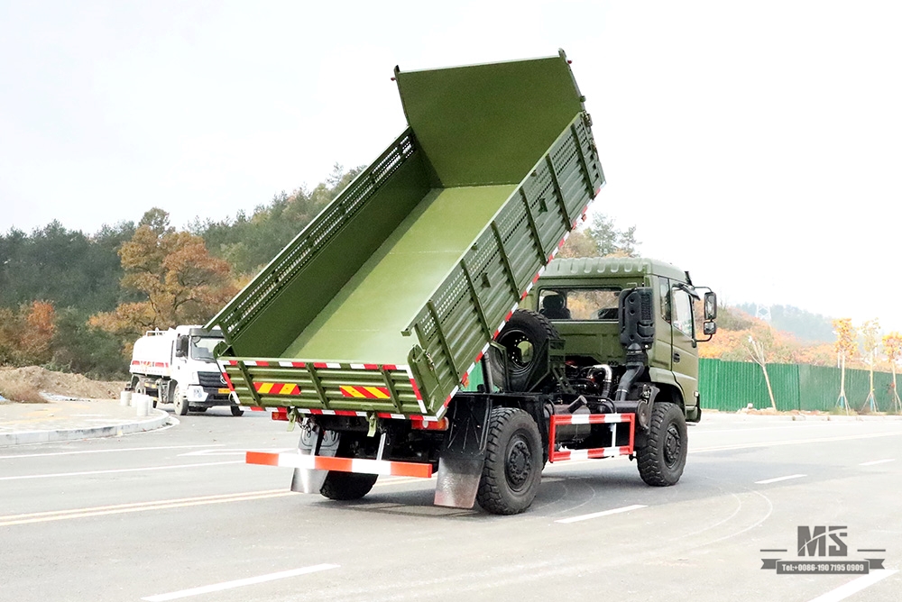 东风4*4越野自卸卡车_东风210hp 4×4越野平头排半卡车_出口特价整车
