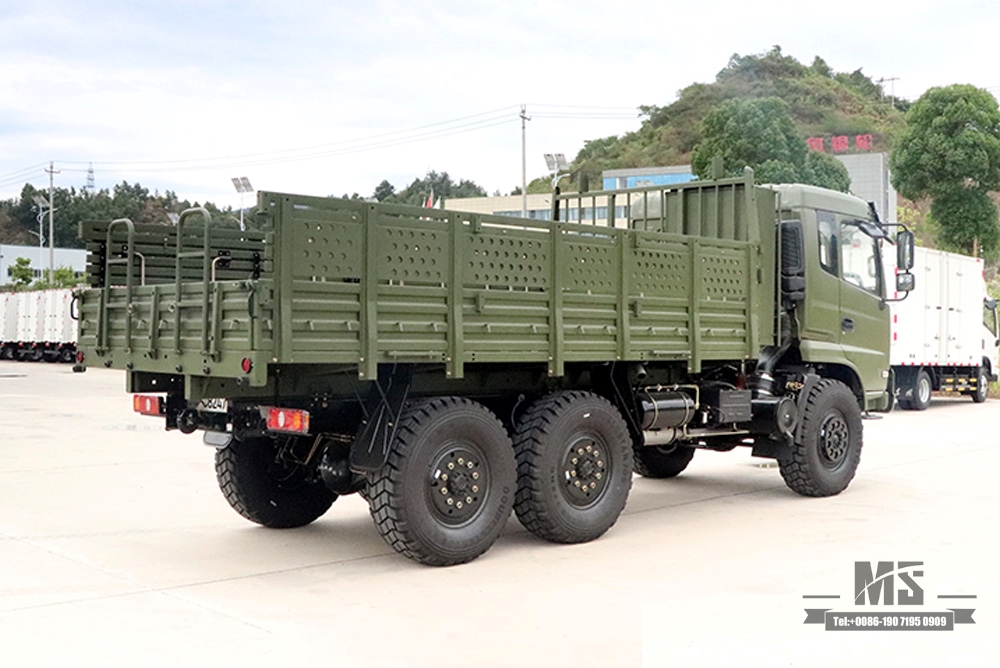 190马力六轮驱动东风越野卡车_ 6×6东风平头半排货车整车 全驱 6*6出口特价整车