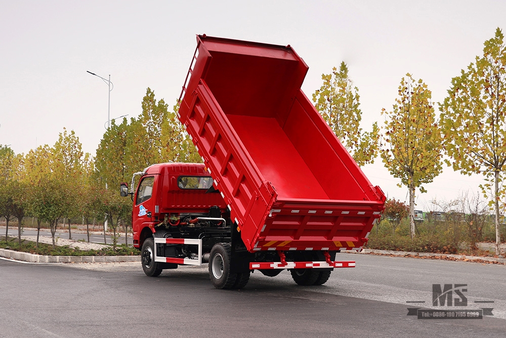 4×2轻型自卸卡车_东风160马力小型自卸车_左/右手5T单排微型矿用车出售_出口专用卡车